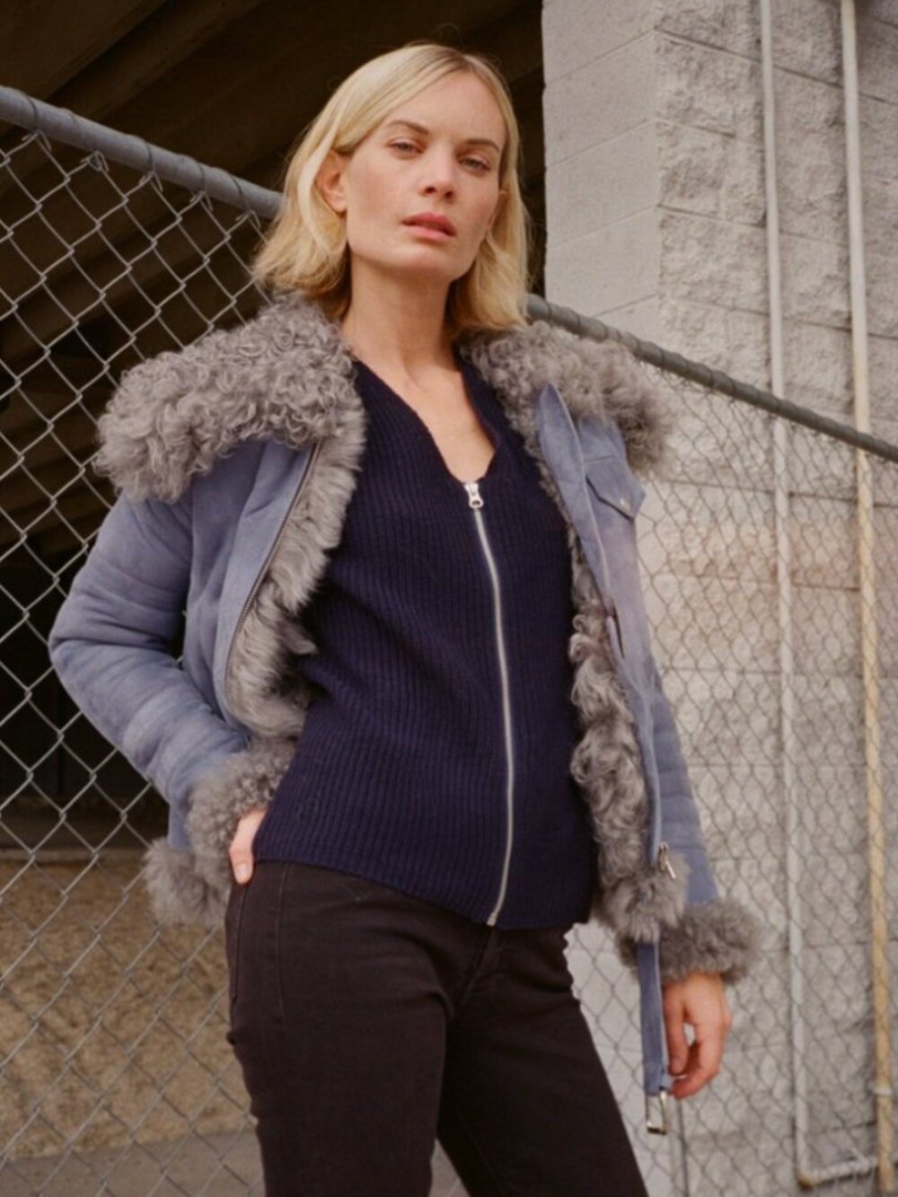 Sandy Liang Skyla Suede Jacket - Size 36/XS - Picture 5 of 5